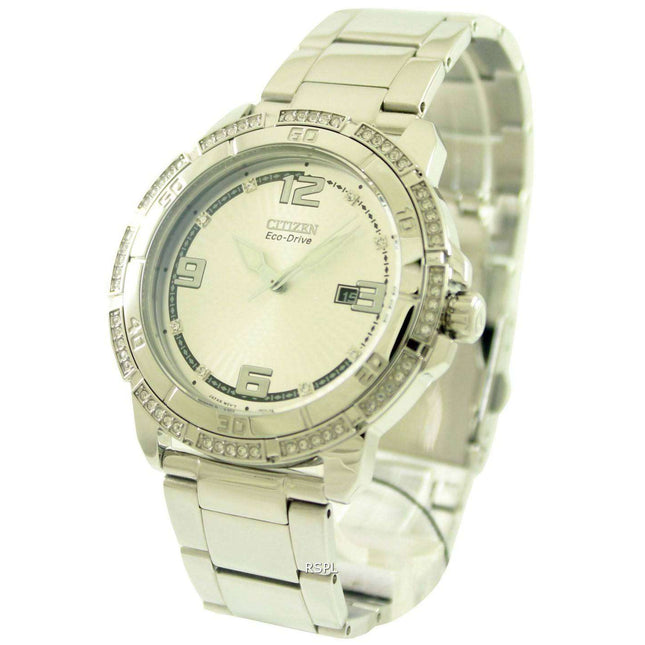Citizen Eco-Drive POV Swarovski Crystal AW1340-52A Mens Watch