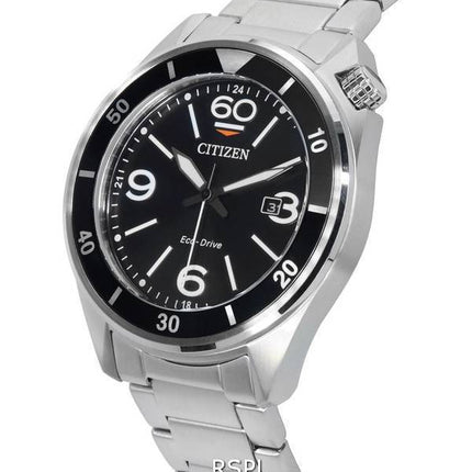 Citizen Seaplane Black Dial Eco-Drive AW1710-80E 100M Men's Watch