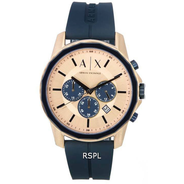 Armani Exchange Chronograph Rose Gold Dial Quartz AX1730 Men's Watch