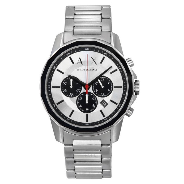 Armani Exchange Chronograph Stainless Steel Silver Dial Quartz AX1742 Men's Watch