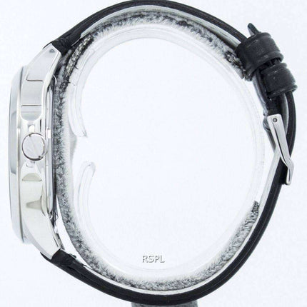 Armani Exchange Black Dial Leather Strap AX2101 Mens Watch