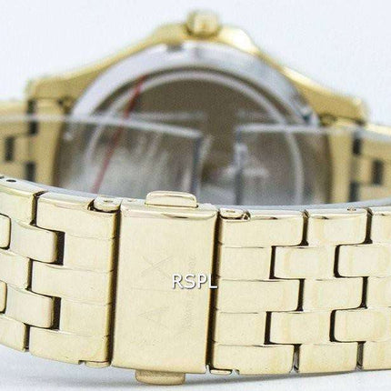 Armani Exchange Lady Hampton Champagne Quilted Dial Cyrstals AX5216 Womens Watch