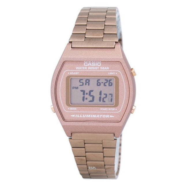 Casio Digital Quartz Stainless Steel 50M Illuminator B640WC-5ADF B640WC-5A Mens Watch