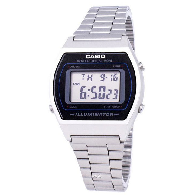 Casio Digital Quartz Stainless Steel Illuminator B640WD-1AVDF B640WD-1AV Men's Watch