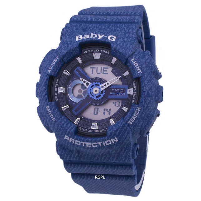 Casio Baby-G Tandem Series World Time BA-110DC-2A2 BA110DC-2A2 Women's Watch