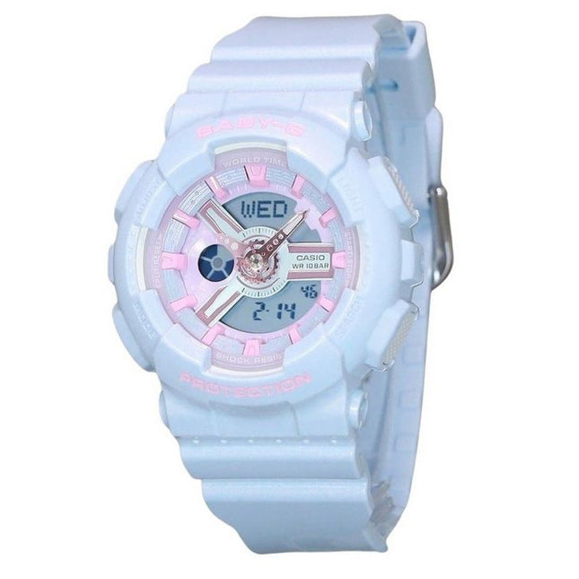 Casio Baby-G Analog Digital Resin Strap Multicolor Dial Quartz BA-110FH-2A 100M Women's Watch