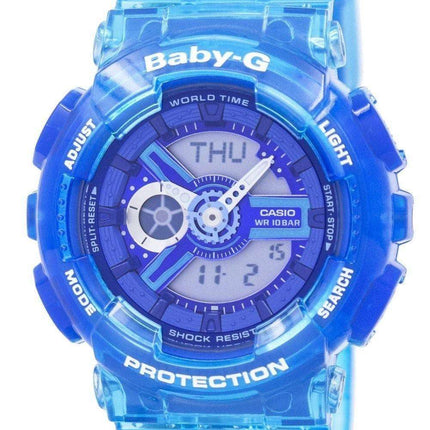 Casio Baby-G Shock Resistant World Time Analog Digital BA-110JM-2A Women's Watch