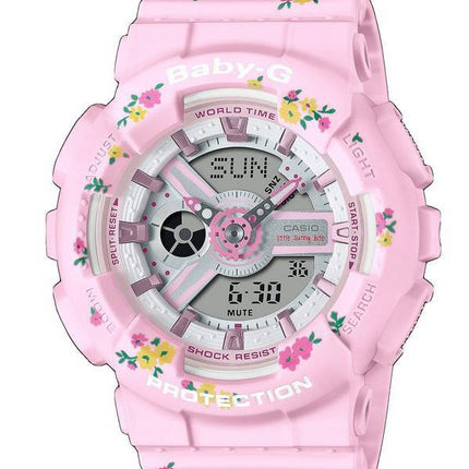 Casio Baby-G Little Sunny Bite Analog Digital Quartz BA-110LSB-4A BA110LSB-4 100M Womens Watch