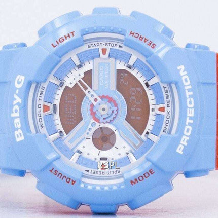 Casio Baby-G World Time Shock Resistant Analog Digital BA-110NC-2A Women's Watch