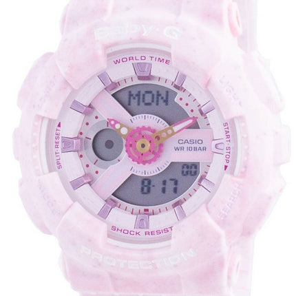Casio Baby-G World Time Shock Resistant BA-110PI-4A BA110PI-4 100M Women's Watch