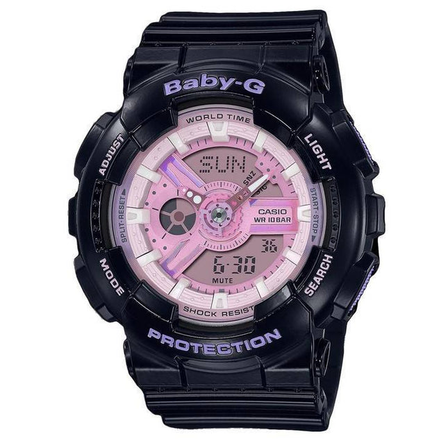 Casio Baby-G Aurora Borealis Analog Digital Pink Dial Quartz BA-110PL-1A BA110PL-1 100M Womens Watch