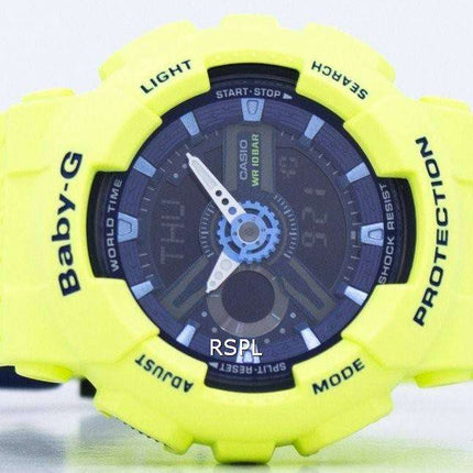 Casio Baby-G Shock Resistant World Time Analog Digital BA-110PP-3A Women's Watch