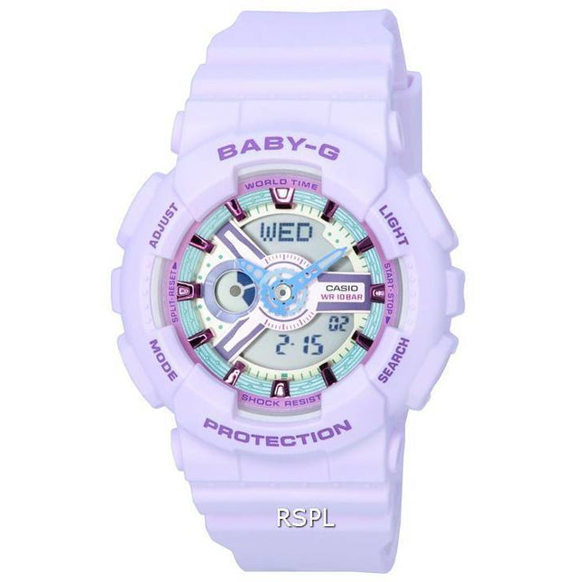 Casio Baby-G Analog Digital Pastel Meets Metallic Quartz BA-110XPM-6A BA110XPM-6 100M Women's Watch