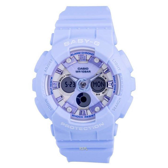Casio Baby-G Analog Digital Resin Multicolor Dial Quartz BA-130WP-2A BA-130WP-2 100M Womens Watch