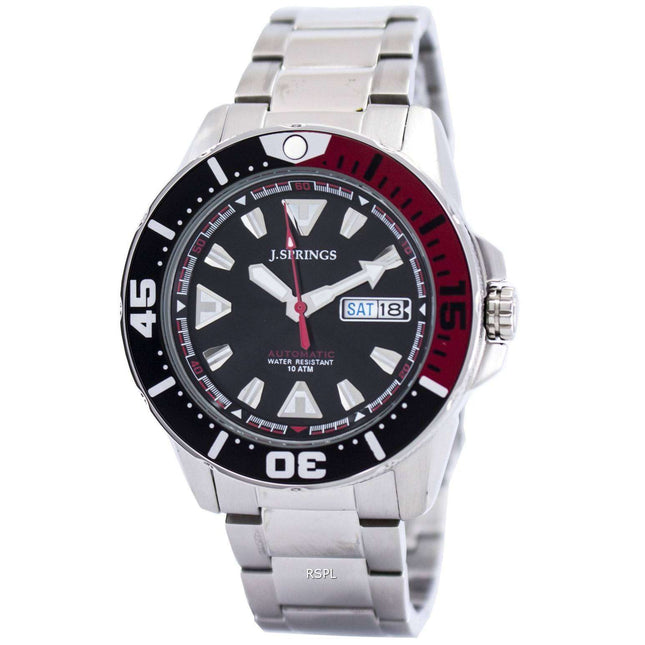 J.Springs by Seiko Sports Automatic Black Dial 100M BEB077 Men's Watch