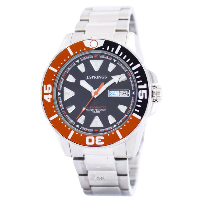 J.Springs by Seiko Sports Automatic Black Dial 100M BEB078 Men's Watch