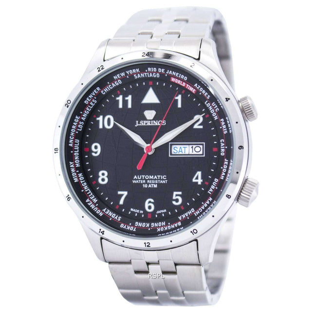 J.Springs by Seiko Sports Automatic World Time Japan Made BEB099 Men's Watch