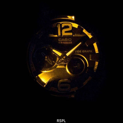 Casio Baby-G Shock Resistant Tide Graph Analog Digital BGA-180-1B Women's Watch
