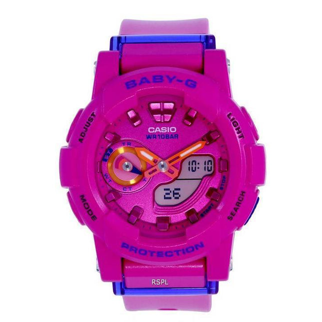 Casio Baby-G Analog Digital Resin Quartz BGA-185FS-4A.G BGA185FS-4 100M Womens Watch