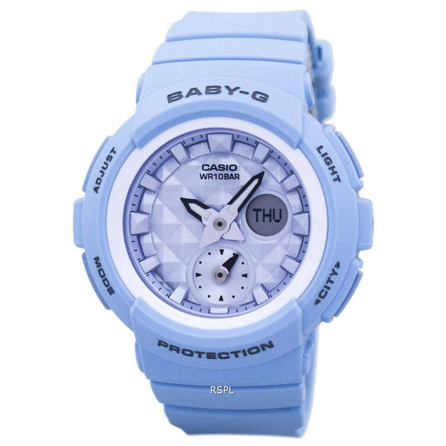Casio Baby-G Shock Resistant World Time Analog Digital BGA-190BE-2A Women's Watch