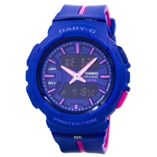 Casio Baby-G Shock Resistant Dual Time Analog Digital BGA-240L-2A1 Women's Watch