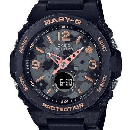 Casio Baby-G World Time Analog Digital BGA-260FL-1A BGA260FL-1 100M Women's Watch