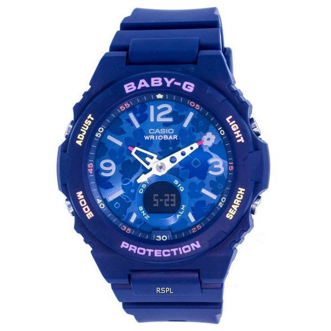 Casio Baby-G Analog Digital Resin Quartz BGA-260FL-2A BGA260FL-2 100M Womens Watch
