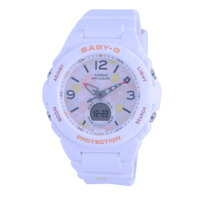 Casio Baby-G World Time Analog Digital BGA-260FL-7A BGA260FL-7 100M Women's Watch