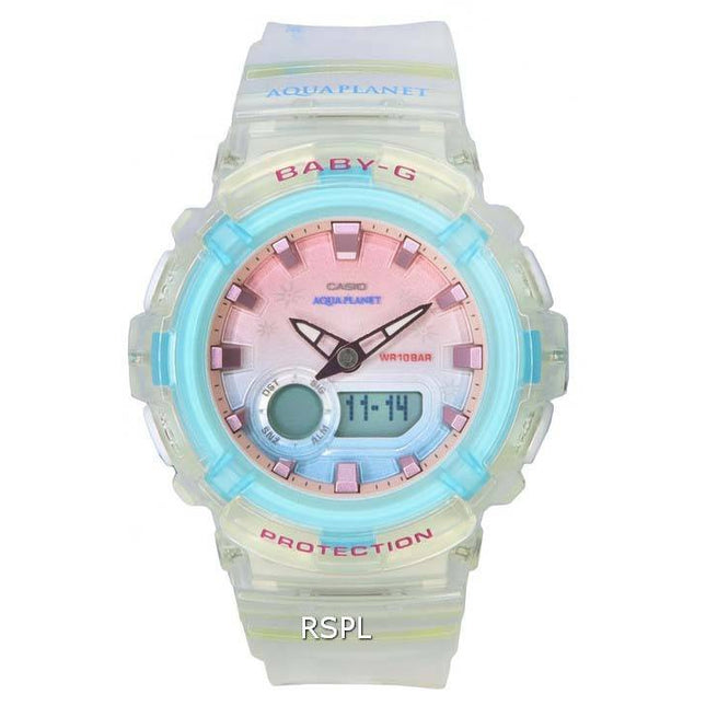 Casio Baby-G Aquaplanet Analog Digital Quartz BGA-280AP-7A BGA280AP-7 100M Women's Watch