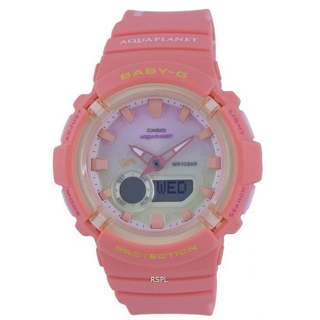 Casio Baby-G Aqua Planet Analog Digital Quartz BGA-280AQ-4A BGA280AQ-4 100M Womens Watch
