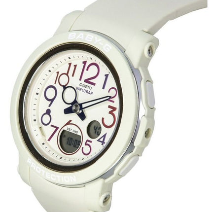 Casio Baby-G Analog Digital Retro Pop Multicolor Resin Strap White Dial Quartz BGA-290PA-7A 100M Womens Watch