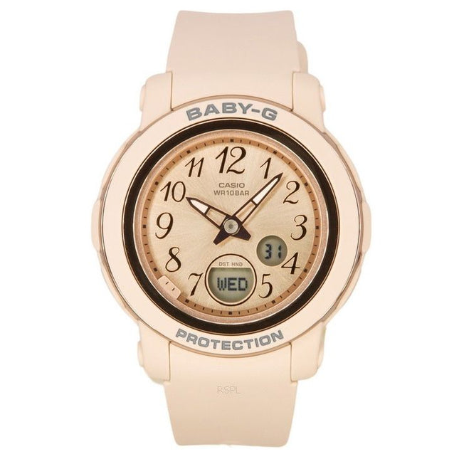 Casio Baby-G Analog Digital Resin Strap Rose Gold Dial Quartz BGA-290SA-4A 100M Women's Watch