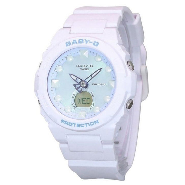 Casio Baby-G Futuristic Holographic Analog Digital Light Green Dial Quartz BGA-320FH-4A 100M Women's Watch
