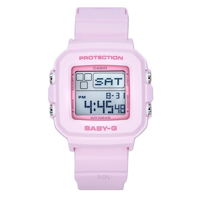 Casio Baby-G Digital Resin Strap Pink Dial Quartz BGD-10-4 100M Women's Watch