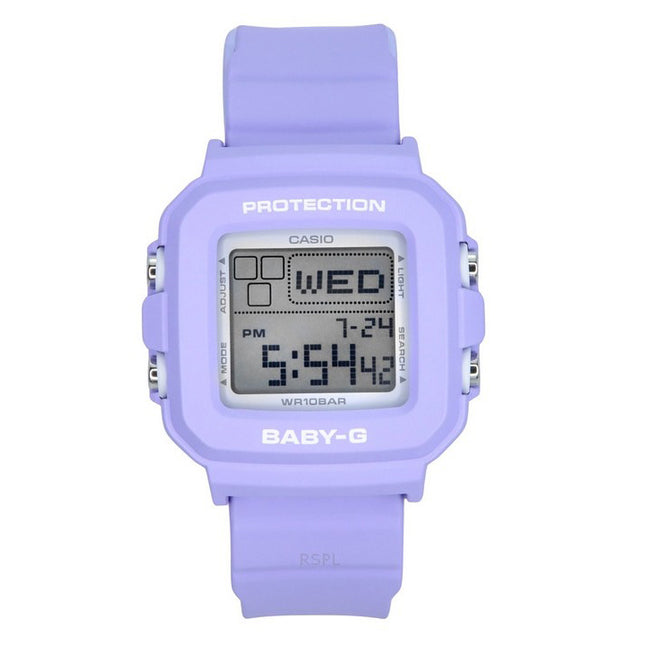 Casio Baby-G Plus Digital 30th Anniversary Purple Resin Strap Quartz BGD-10K-6 100M Women's Watch With Special Holder