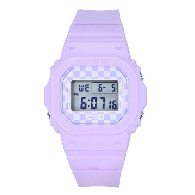 Casio Baby-G Skater Fashion Digital Purple Resin Strap Quartz BGD-565GS-6 100M Women's Watch
