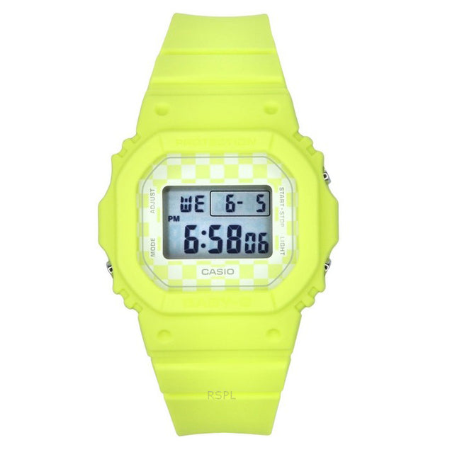 Casio Baby-G Skater Fashion Digital Light Green Resin Strap Quartz BGD-565GS-9 100M Women's Watch