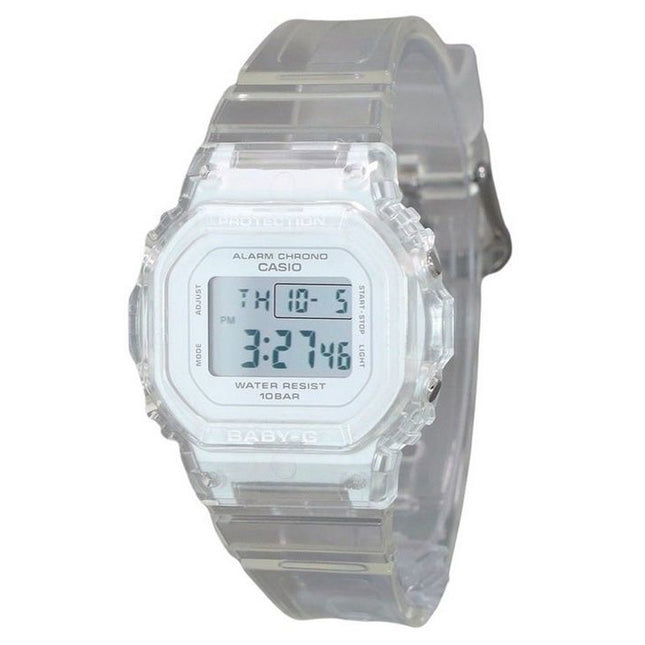 Casio Baby-G Digital Transparent Resin Strap Quartz BGD-565US-7 100M Women's Watch