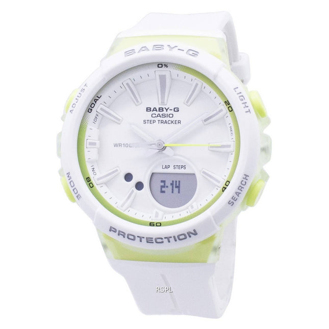 Casio Baby-G BGS-100-7A2 BGS100-7A2 Step Tracker Analog Digital Women's Watch