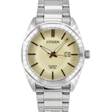 Citizen Stainless Steel Ivory Dial Quartz BI5110-54B Men's Watch