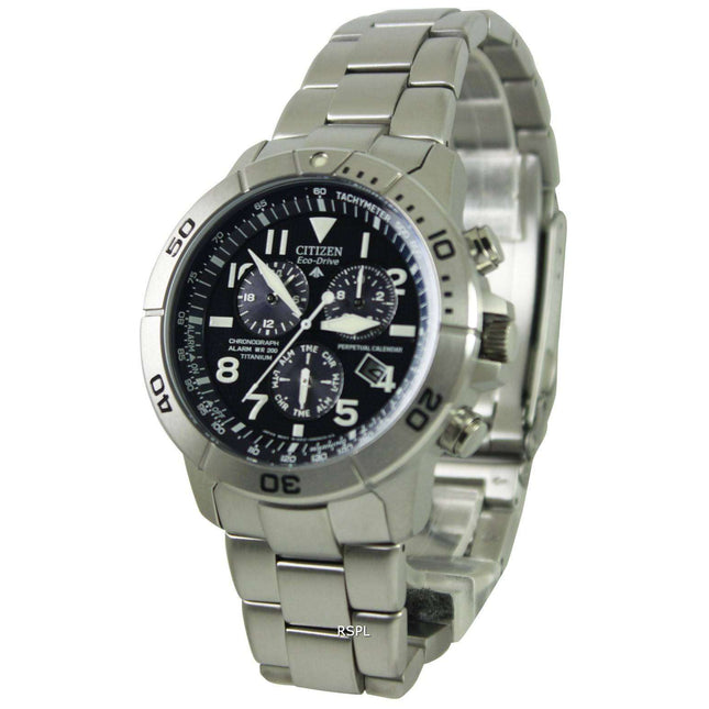 Citizen Eco-Drive Titanium Tachymeter Perpetual Calendar BL5251-51L Watch