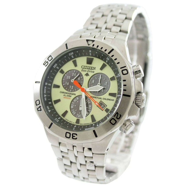 Citizen Tachymeter Perpetual Calendar BL5280-61W BL5280 Eco-Drive Watch