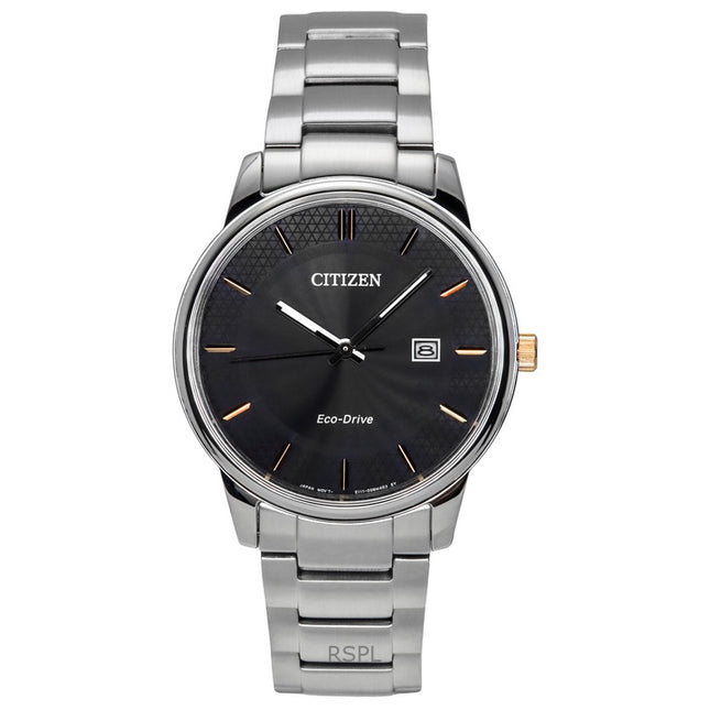 Citizen Eco-Drive Stainless Steel Black Dial BM6977-70E Men's Watch