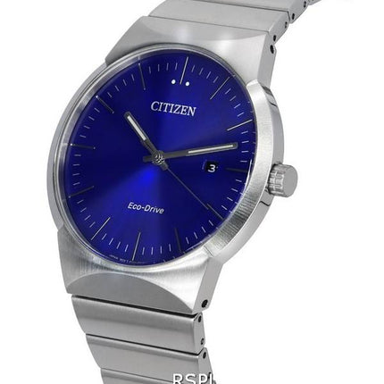 Citizen Axiom Stainless Steel Blue Dial Eco-Drive BM7580-51L Men's Watch