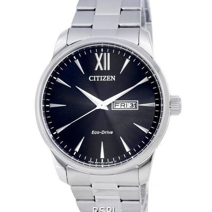 Citizen Classic Stainless Steel Black Dial Eco-Drive BM8550-81E 100M Mens Watch