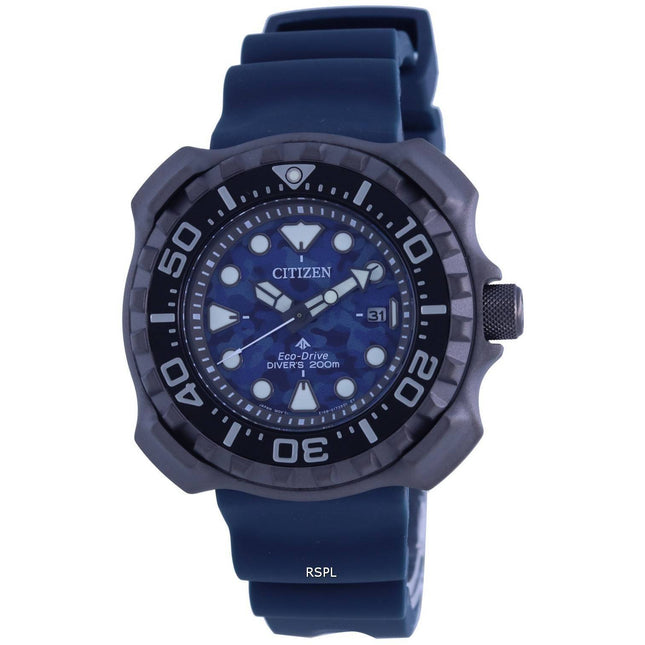 Citizen Promaster Polyurethane Strap Eco-Drive BN0227-09L 200M Men's Watch