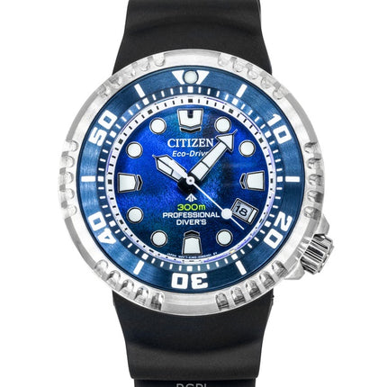 Citizen Promaster Dive Rubber Strap Blue Dial Eco-Drive BN1025-08L 300M Men's Watch