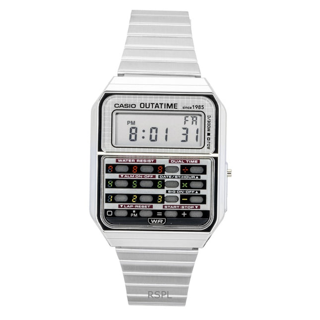 Casio Vintage Digital Back To The Future 40th Anniversary Calculator Quartz CA-500WEBF-1A Unisex Watch