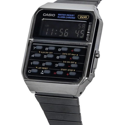 Casio Vintage Digital Calculator Stainless Steel Quartz CA-500WEGG-1B Men's Watch