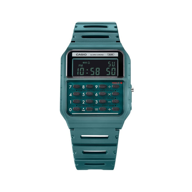 Casio POP Vintage Calculator Digital Green Bio-Based Resin Strap Quartz CA-53WB-3B Unisex Watch